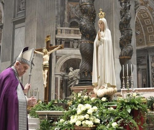 Pápež pozýva zopakovať 25. marca akt zasvätenia sveta Panne Márii