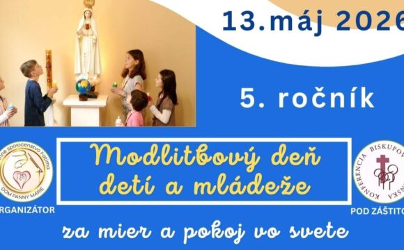 Modlitbový deň detí a mládeže za mier a pokoj vo svete